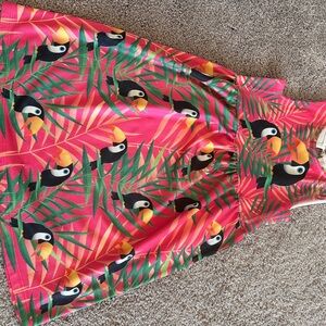 Tropical Toucan Print Dress
